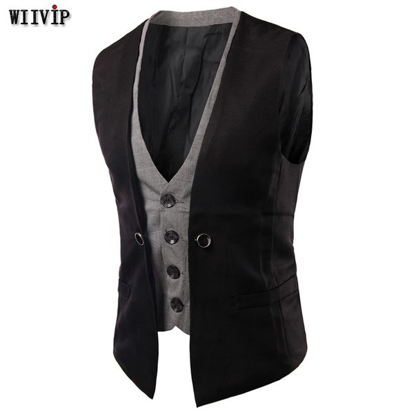 fashion new men's vest, plaid fake two design, men's vest, cotton suit vest waistcoat men dress vest mz448, Black;white
fashion new men's vest, plaid fake two design, men's vest, cotton suit vest waistcoat men dress vest mz448, Black;white