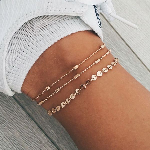 summer beach anklet bracelets for women silver gold color multi layer beads sequins bracelet set 3 pieces foot chain sandal anklet jewelry, Golden;silver
summer beach anklet bracelets for women silver gold color multi layer beads sequins bracelet set 3 pieces foot chain sandal anklet jewelry, Golden;silver