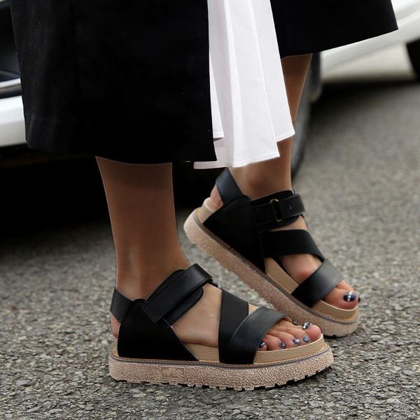 women summer shoes lady new fashion wedges platform round toe shoes hook&loop party sandalias de verano mujer bohemia#, Black
women summer shoes lady new fashion wedges platform round toe shoes hook&loop party sandalias de verano mujer bohemia#, Black