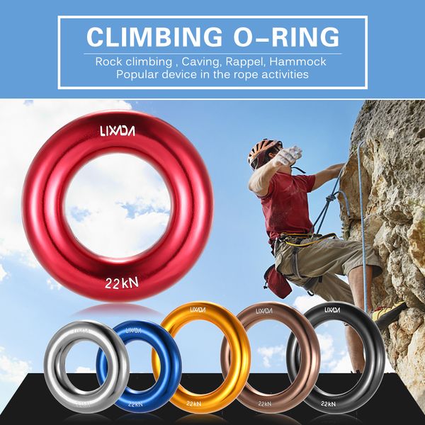 lixada 22kn rock mountain climbing o-ring aluminum rappel ring outdoor rock climbing hammock safety rescue gear
lixada 22kn rock mountain climbing o-ring aluminum rappel ring outdoor rock climbing hammock safety rescue gear