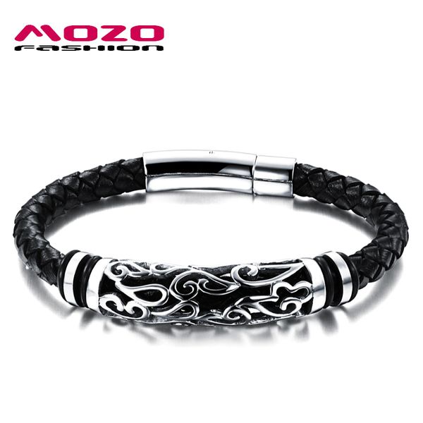 fashion bangle brand jewelry men leather bracelet male vintage bangles stainless steel exquisite snaps mens bracelet mph901, Golden;silver
fashion bangle brand jewelry men leather bracelet male vintage bangles stainless steel exquisite snaps mens bracelet mph901, Golden;silver