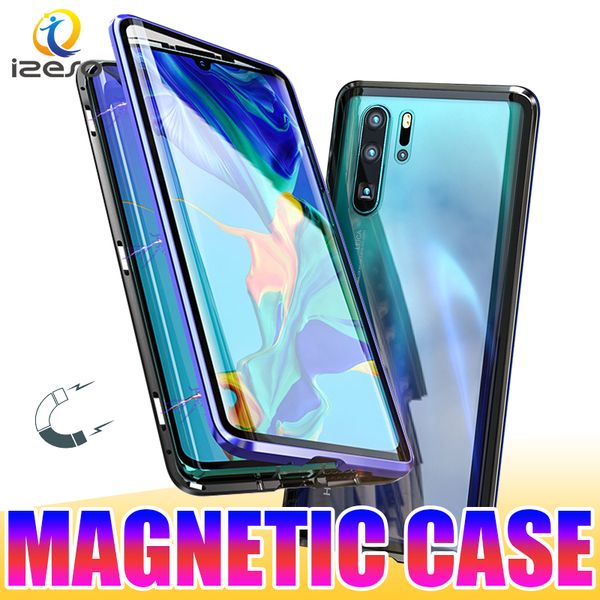 for huawei p30pro mate20 p20 oneplus 7 dual glass magnetic adsorption metal phone case aluminum alloy frame with double tempered glass izeso
for huawei p30pro mate20 p20 oneplus 7 dual glass magnetic adsorption metal phone case aluminum alloy frame with double tempered glass izeso