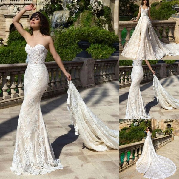 2019 нежный французский свадебные платья милая рукавов кружева vestido де novia русалка свадебные платья с съемным поезд халат де mariage, White
2019 нежный французский свадебные платья милая рукавов кружева vestido де novia русалка свадебные платья с съемным поезд халат де mariage, White
