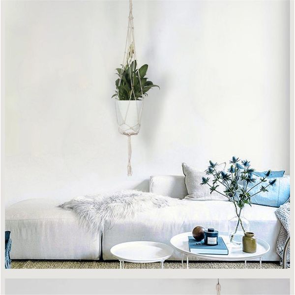 gardening supply flower plant hanging hanger holder basket 97cm cotton rope 
gardening supply flower plant hanging hanger holder basket 97cm cotton rope