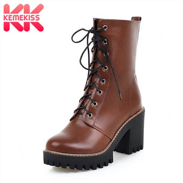 kemekiss half short boots for women winter fur warn platform shoes women 2020 casual lace up square heels footwear size 33-43, Black
kemekiss half short boots for women winter fur warn platform shoes women 2020 casual lace up square heels footwear size 33-43, Black