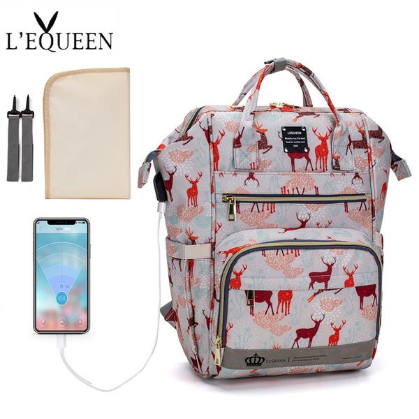 lequeen usb diaper bag baby mummy maternity bag for stroller diaper bagpack waterproof nappy backpack nursing bags with hooks
lequeen usb diaper bag baby mummy maternity bag for stroller diaper bagpack waterproof nappy backpack nursing bags with hooks