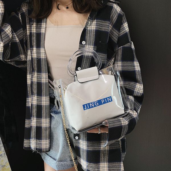 2020 new korean shoulder bag women's casual fashion laser transparent jelly bag ladies
2020 new korean shoulder bag women's casual fashion laser transparent jelly bag ladies