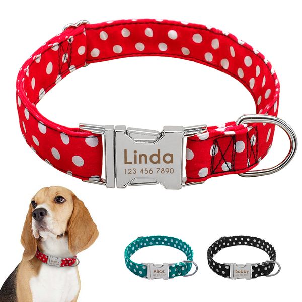 personalized dog collar dot dogs collars nylon pet collars engrave id for small medium large pet pitbull red blue black
personalized dog collar dot dogs collars nylon pet collars engrave id for small medium large pet pitbull red blue black