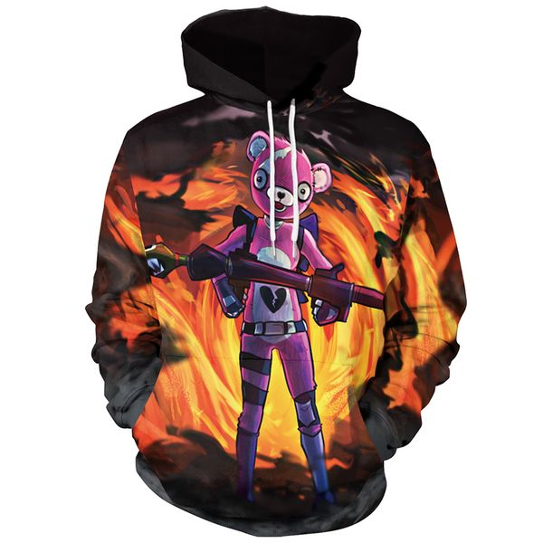 новая мода женщины / мужчины игры cuddle руководитель группы pink медведь забавный 3d printed повседневный длинным рукавом осень зима толсто, Black
новая мода женщины / мужчины игры cuddle руководитель группы pink медведь забавный 3d printed повседневный длинным рукавом осень зима толсто, Black