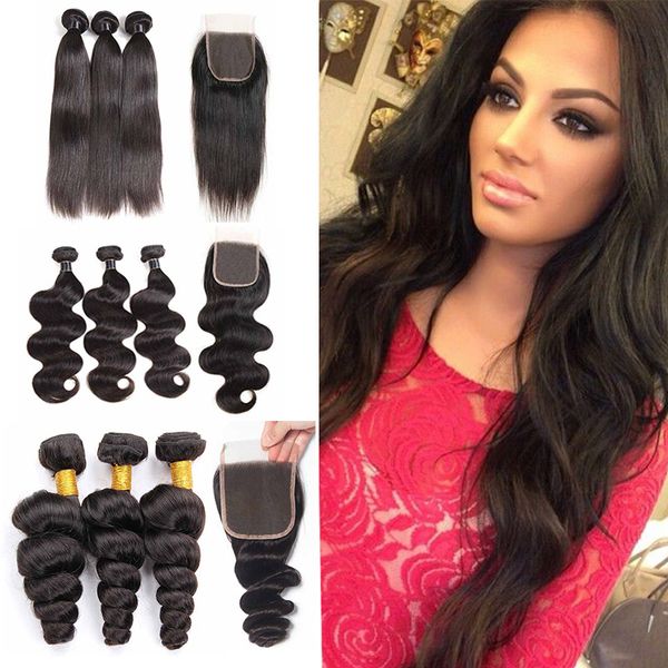 8а бразильские девственные прямые человеческие волосы плетут с закрытием кружева 4x4 оптовая реми уток волос с закрытием кружева человечески, Black 
8а бразильские девственные прямые человеческие волосы плетут с закрытием кружева 4x4 оптовая реми уток волос с закрытием кружева человечески, Black