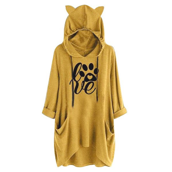 5xl plus size women hoodie 2020 autumn casual irregular print cat ear hooded shirt long sleeve pocket blouse polerones mujer, Black
5xl plus size women hoodie 2020 autumn casual irregular print cat ear hooded shirt long sleeve pocket blouse polerones mujer, Black