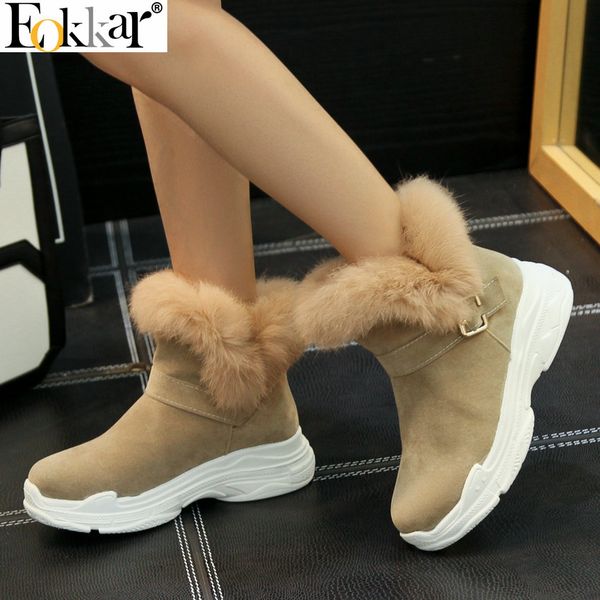 eokkar 2020 women ankle boots flock zipper winter boots keep warm inside snow wedges mid heel ladies size 34-43, Black
eokkar 2020 women ankle boots flock zipper winter boots keep warm inside snow wedges mid heel ladies size 34-43, Black