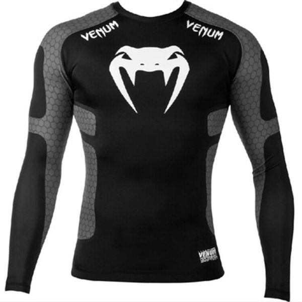 venum jiu jusit rashguard mma t-shirt men muay thai t-shirts mma survival boxing jerseys kickboxing sweatshirt fitness sauna gym tee, White;black
venum jiu jusit rashguard mma t-shirt men muay thai t-shirts mma survival boxing jerseys kickboxing sweatshirt fitness sauna gym tee, White;black