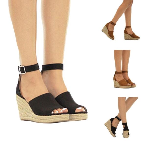 sagace 2020 women shoes platform sandals women peep toe high wedges heel ankle buckles sandalia espadrilles female sandals shoes, Black
sagace 2020 women shoes platform sandals women peep toe high wedges heel ankle buckles sandalia espadrilles female sandals shoes, Black