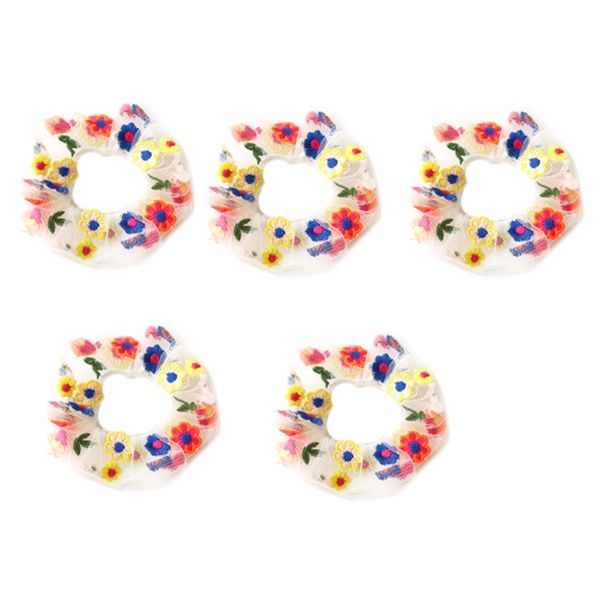 embroidery flower mesh yarn hair band lace large intestine tie hair rubber band mori girl intestine ring, Slivery;white
embroidery flower mesh yarn hair band lace large intestine tie hair rubber band mori girl intestine ring, Slivery;white