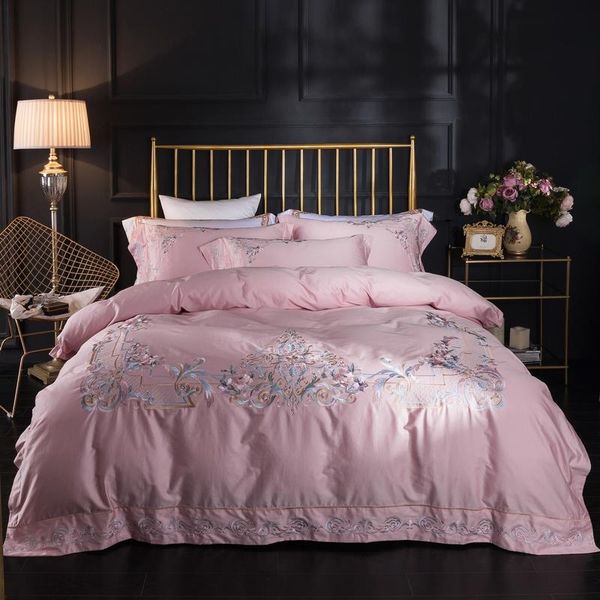 bedding sets pink set embroidery duvet cover long-staple cotton pillowcases king size bed linen 4pcs
bedding sets pink set embroidery duvet cover long-staple cotton pillowcases king size bed linen 4pcs