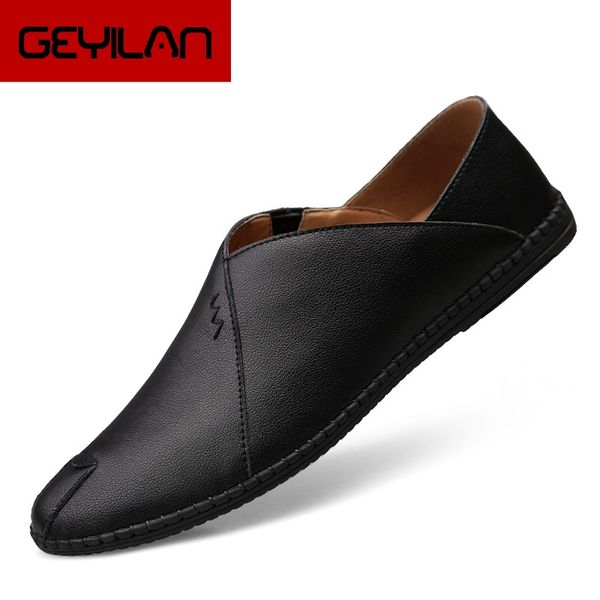 summer leather men shoes casual soft loafers breathable male moccasins flats footwear simple driving shoes zapatos hombr, Black
summer leather men shoes casual soft loafers breathable male moccasins flats footwear simple driving shoes zapatos hombr, Black