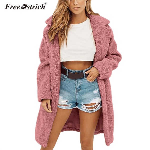 ostrich winter women casual coat fashion female jackets large size long woolen womens outerwear females overcoat n06, Black
ostrich winter women casual coat fashion female jackets large size long woolen womens outerwear females overcoat n06, Black
