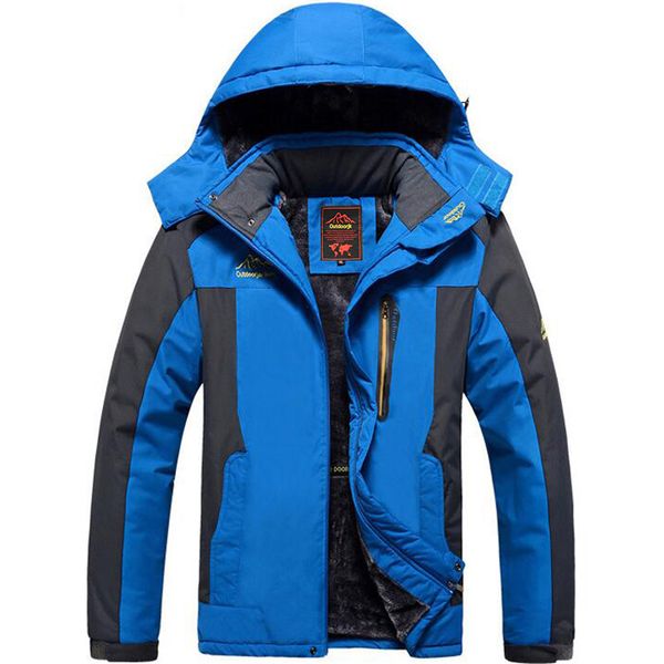 winter outdoor windproof waterproof mountaineering suit plush thickened warm charging suit men's oversized cotton padded jacket, Blue;black
winter outdoor windproof waterproof mountaineering suit plush thickened warm charging suit men's oversized cotton padded jacket, Blue;black