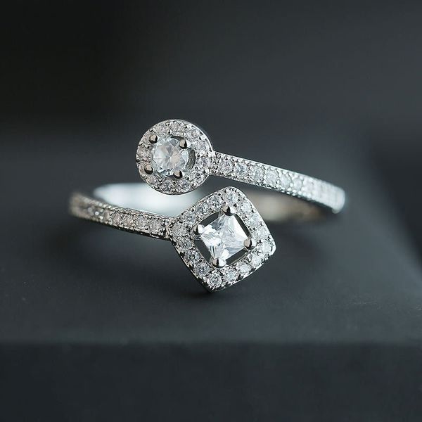 cute silver color filled round & square dazzling cz open finger ring for women infinity wedding engagement jewelry anel
cute silver color filled round & square dazzling cz open finger ring for women infinity wedding engagement jewelry anel