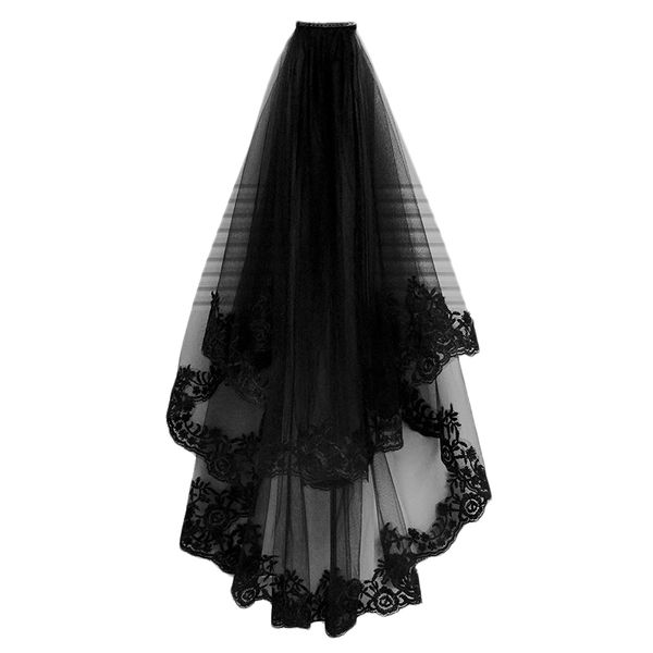 wedding veil cathedral hair veil with comb lace edge two layers tulle short bridal wedding accessories party dress, Blue;gray
wedding veil cathedral hair veil with comb lace edge two layers tulle short bridal wedding accessories party dress, Blue;gray