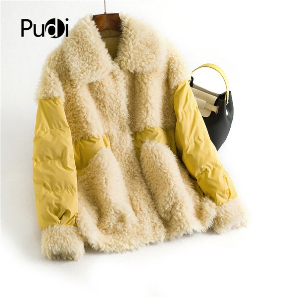 winter women 100% real wool fur coat warm down casual jacket 90% down girl fur coats lady short jacket overcoat oms05, Black
winter women 100% real wool fur coat warm down casual jacket 90% down girl fur coats lady short jacket overcoat oms05, Black