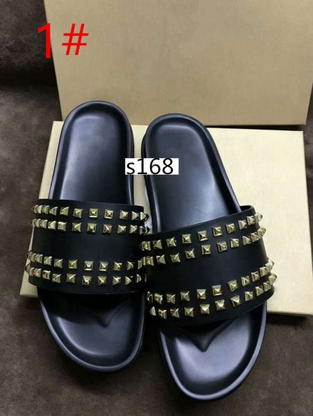donna studded willow nail slippers designer willow nails soft bottom rubber slippers men rivet spikes flat slipperswith boxs, Black
donna studded willow nail slippers designer willow nails soft bottom rubber slippers men rivet spikes flat slipperswith boxs, Black