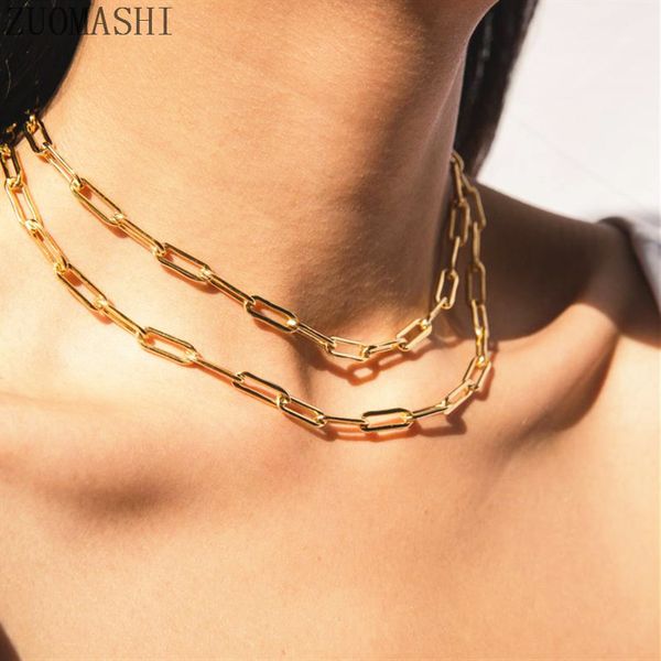 rectangle link chain necklace paperclip chain necklace gold layering choker collar oval elongated link fashion, Silver
rectangle link chain necklace paperclip chain necklace gold layering choker collar oval elongated link fashion, Silver