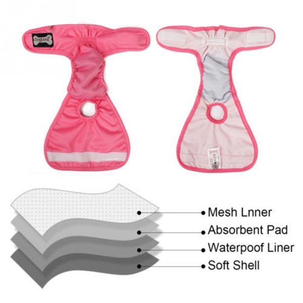female diaper underwear dog pet supplies washable reusable sanitary pants anti harassment #734
female diaper underwear dog pet supplies washable reusable sanitary pants anti harassment #734