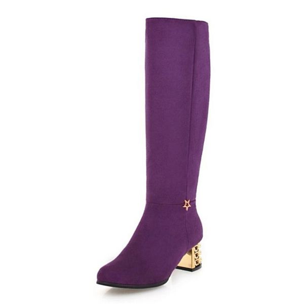 women knee high boots winter warm fur women's shoes zipper fashion platfoem high heel boots, Black
women knee high boots winter warm fur women's shoes zipper fashion platfoem high heel boots, Black