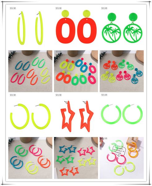 european and american style personalized exaggerated geometric five-pointed star resin earrings creative design fluorescent color new earrin, Golden
european and american style personalized exaggerated geometric five-pointed star resin earrings creative design fluorescent color new earrin, Golden