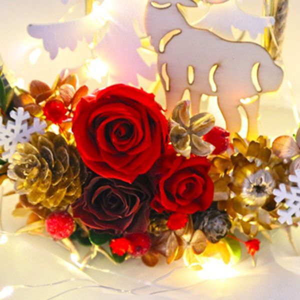 big deal christmas gift eternal flower garland home decoration wreath pendant a deer have you rose to send a girlfriend gift
big deal christmas gift eternal flower garland home decoration wreath pendant a deer have you rose to send a girlfriend gift