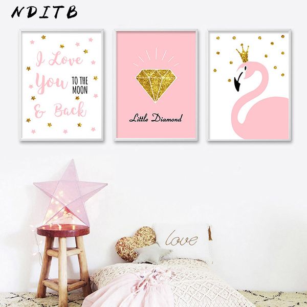 nditb cartoon flamingo diamond poster nursery wall art canvas print painting nordic decoration wall picture for girls bedroom
nditb cartoon flamingo diamond poster nursery wall art canvas print painting nordic decoration wall picture for girls bedroom