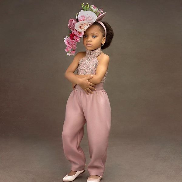 2020 high neck jumpsuits flower girls dresses for wedding lace appliqued beaded girls pageant dress pink satin formal communion dress, White;blue
2020 high neck jumpsuits flower girls dresses for wedding lace appliqued beaded girls pageant dress pink satin formal communion dress, White;blue