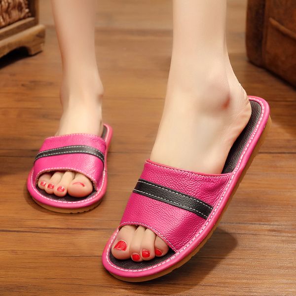 summer indoor slippers man's genuine leather home slippers anti-slip soft insole couples casual home shoes, Black
summer indoor slippers man's genuine leather home slippers anti-slip soft insole couples casual home shoes, Black