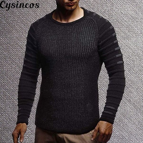 cysincos 2019 new men's slim casual sweater personality fashion woven stitching pullover thick sweater male brand clothes, White;black
cysincos 2019 new men's slim casual sweater personality fashion woven stitching pullover thick sweater male brand clothes, White;black