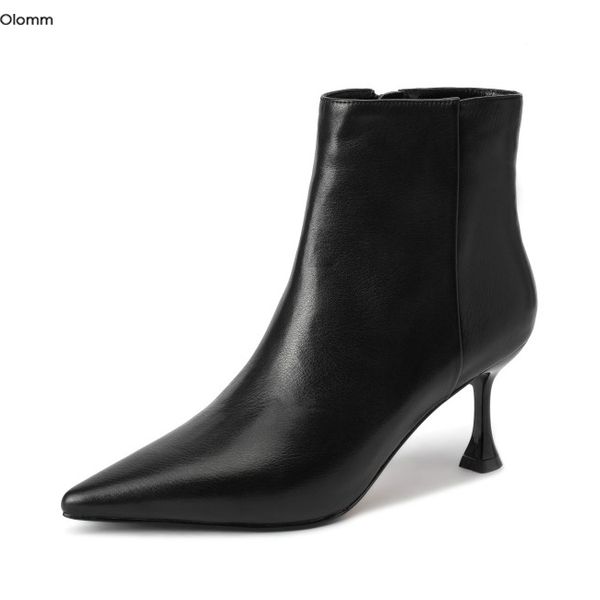 rontic women leather ankle boots 6.8 cm high heel boots chic pointed toe elegant black beige party shoes women us size 4-8.5
rontic women leather ankle boots 6.8 cm high heel boots chic pointed toe elegant black beige party shoes women us size 4-8.5