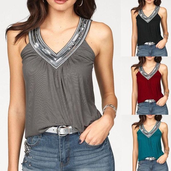 summer fashion sequin sleeveless women tank, White
summer fashion sequin sleeveless women tank, White