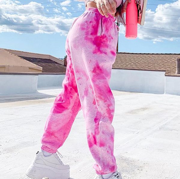 tie dye sweatpants women elastic high waist baggy pants hip hop casual loose pants lady fashion pink trousers, Black;blue
tie dye sweatpants women elastic high waist baggy pants hip hop casual loose pants lady fashion pink trousers, Black;blue
