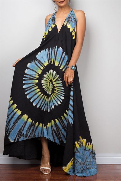 summer womens designer dresses beach vacation floral printed maxi v neck backles dress fashion backless dresses, Black;gray
summer womens designer dresses beach vacation floral printed maxi v neck backles dress fashion backless dresses, Black;gray