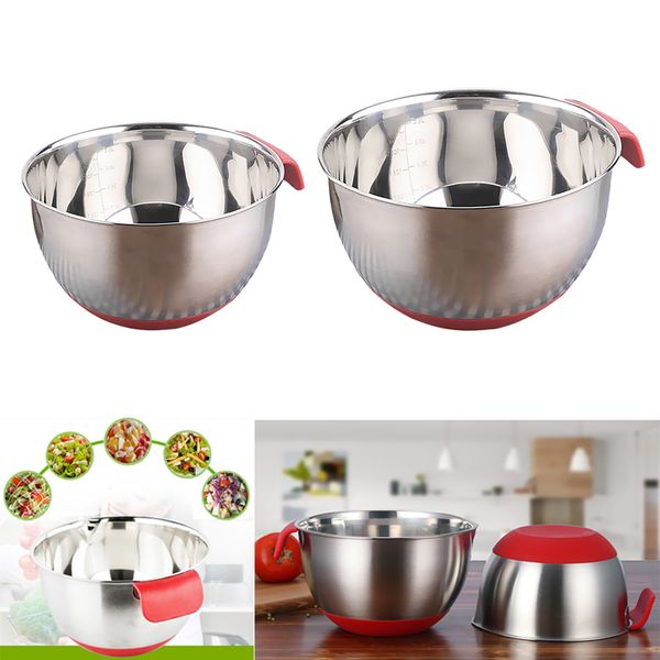 2pcs durable mixing bowls with handle stainless steel serving food container
2pcs durable mixing bowls with handle stainless steel serving food container
