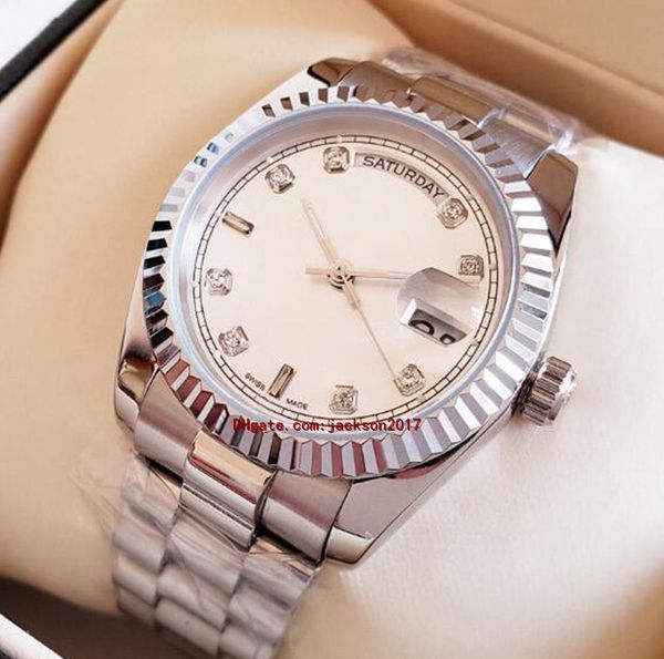wristwatches lady watch silver stainess roman num with diamond women watch sweep automatic movement mechanical daydate sapphire, Slivery;brown
wristwatches lady watch silver stainess roman num with diamond women watch sweep automatic movement mechanical daydate sapphire, Slivery;brown