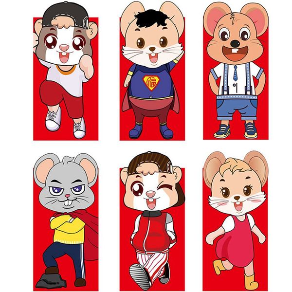2020 6pcs/set rat year red envelope to fill in money chinese tradition luckbag new year good fortune gift packets christmas bag
2020 6pcs/set rat year red envelope to fill in money chinese tradition luckbag new year good fortune gift packets christmas bag