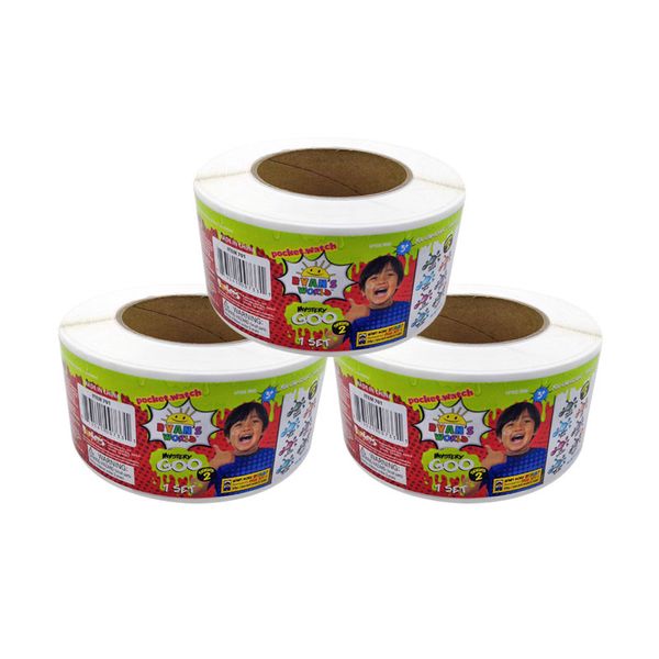 Printing colorful roll package digital adhesive sticker label vinyl heat resistance glossy stickers labels toy eco-friendly