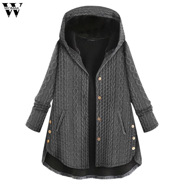 womail new arrivals plus size hooded coat warm winter casual women hooded coat with pockets button cotton linen dark grain, Black
womail new arrivals plus size hooded coat warm winter casual women hooded coat with pockets button cotton linen dark grain, Black