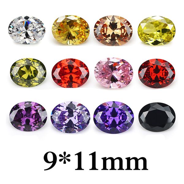 100pcs a bag 9x11mm 5a loose oval faceted cut zircon beads vvs 12 colors cubic jewelry diy gemstones findings wholesale good quality, Black
100pcs a bag 9x11mm 5a loose oval faceted cut zircon beads vvs 12 colors cubic jewelry diy gemstones findings wholesale good quality, Black