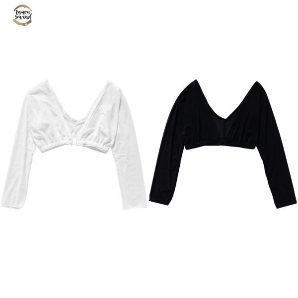 2019 new fashion woman clothes women thinner slimmer lightweight armwear wrap crop base shirt drop shipping, White
2019 new fashion woman clothes women thinner slimmer lightweight armwear wrap crop base shirt drop shipping, White