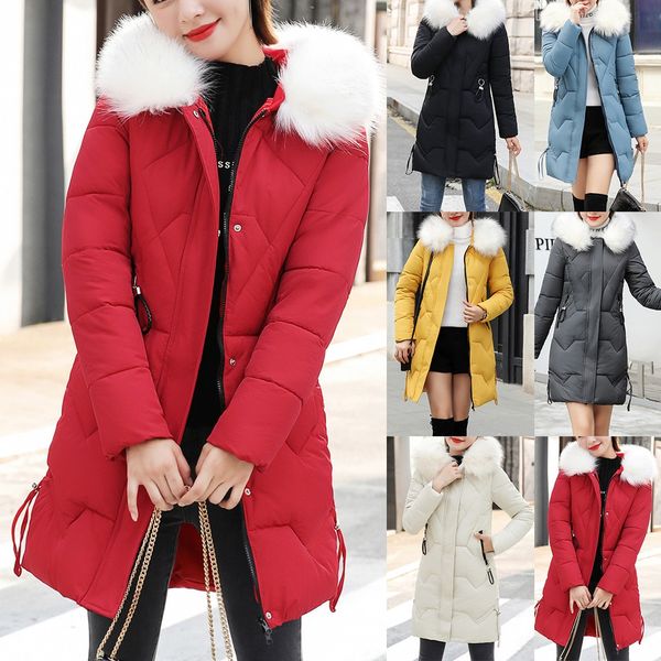 2019 new jacket women fashion winter warm thick outerwear hooded coat slim cotton-padded jacket parka plus size coat f1, Black
2019 new jacket women fashion winter warm thick outerwear hooded coat slim cotton-padded jacket parka plus size coat f1, Black