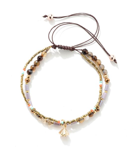 bell water droplet pendant beach bracelets handmade beaded bracelet multilayer bohemian style couples bracelets fashion and pers, Silver
bell water droplet pendant beach bracelets handmade beaded bracelet multilayer bohemian style couples bracelets fashion and pers, Silver