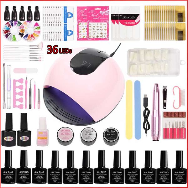 nail art kits manicure set x5 uv led lamp 20000rpm machine with gel polish kit soak off for tools
nail art kits manicure set x5 uv led lamp 20000rpm machine with gel polish kit soak off for tools